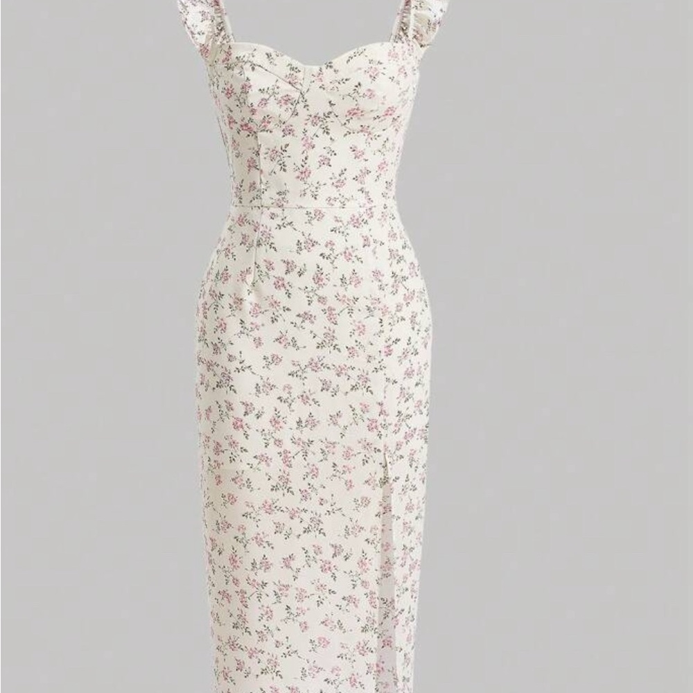 Floral Cream Dress